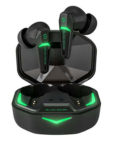 Black Shark Bluetooth Kopfhörer Kabellos mit Extrem Niedriger Latenz von 45 ms, Kopfhörer Bluetooth Gaming mit Bluetooth 5.2, Dual-Modi, 10-mm-Treiber, 35 h Spielzeit, IPX4 Wasserdicht, 4 Mikrofone von Black Shark