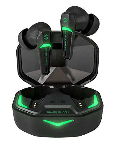 Black Shark Bluetooth Kopfhörer Kabellos mit Extrem Niedriger Latenz von 55 ms, Ohrhörer Bluetooth Gaming mit Bluetooth 5.2, Dual-Modi, 10-mm-Treiber, 35 h Spielzeit, IPX4 Wasserdicht, 4 Mikrofone von Black Shark