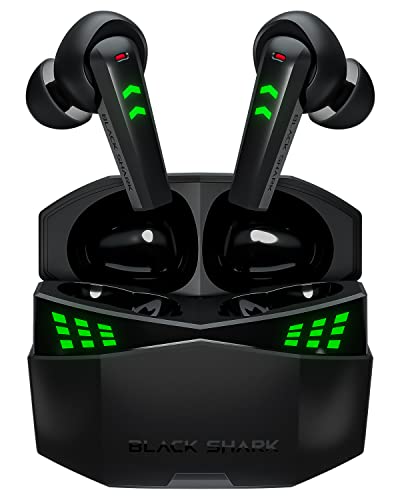 Black Shark Bluetooth Kopfhörer mit 0,035s Ultra-niedriger Latenz, Dual Environmental Noise Cancelling Mikrofone, Kopfhörer Bloothooth Kabellos Gaming mit Bluetooth 5,2, IPX5 Wasserdicht, 26h Hörzeit Black Shark Bluetooth Kopfhörer mit 0,035s Ultra-niedriger Latenz, Dual Environmental Noise Cancelling Mikrofone, Kopfhörer Bloothooth Kabellos Gaming mit Bluetooth 5,2, IPX5 Wasserdicht, 26h Hörzeit von Black Shark