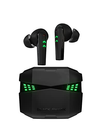 Black Shark Bluetooth Kopfhörer mit 0,035s Ultra-niedriger Latenz, Kopfhörer Kabellos Gaming Kopfhörer mit Bluetooth 5,3, Dual Environmental Noise Cancelling Mikrofone, IPX5 Wasserdicht, 28H Hörzeit von Black Shark