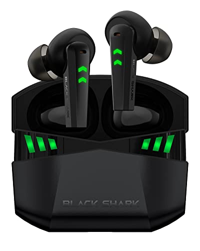 Black Shark Bluetooth Kopfhörer mit 35ms Extrem Geringer Latenz, Kopfhörer Kabellos mit Premium-Sound, Bluetooth 5.2, 10-mm-Treiber, 4 Hyperclear Mics, IPX5 Wasserdicht, 20 Stunden Wiedergabezeit Black Shark Bluetooth Kopfhörer mit 35ms Extrem Geringer Latenz, Kopfhörer Kabellos mit Premium-Sound, Bluetooth 5.2, 10-mm-Treiber, 4 Hyperclear Mics, IPX5 Wasserdicht, 20 Stunden Wiedergabezeit von Black Shark