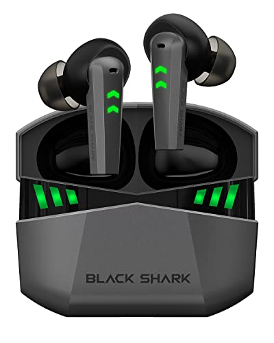 Black Shark Bluetooth Kopfhörer mit 35ms Extrem Geringer Latenz, Kopfhörer Kabellos mit Premium-Sound, Bluetooth 5.2, 10-mm-Treiber, 4 Hyperclear Mics, IPX5 Wasserdicht, 20 Stunden Wiedergabezeit Black Shark Bluetooth Kopfhörer mit 35ms Extrem Geringer Latenz, Kopfhörer Kabellos mit Premium-Sound, Bluetooth 5.2, 10-mm-Treiber, 4 Hyperclear Mics, IPX5 Wasserdicht, 20 Stunden Wiedergabezeit von Black Shark