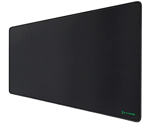 Black Shark Gaming Mauspad XL 900x400x4 mm Schreibtischunterlage mit wasserdichter Oberfläche und Mousepad rutschfester Gummiunterseite, Schwarz, Manta P3 Black Shark Gaming Mauspad XL 900x400x4 mm Schreibtischunterlage mit wasserdichter Oberfläche und Mousepad rutschfester Gummiunterseite, Schwarz, Manta P3 von Black Shark