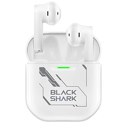 Black Shark Kabellose Kopfhörer Bluetooth 5.2, In Ear Ohrhörer mit 14mm Audiotreiber, Niedriger Latenz von 30 ms, Dual-Mikrofon ENC, 28 std Spielzeit,1.5h Schnellaufladung, IPX4 Wasserdicht von Black Shark