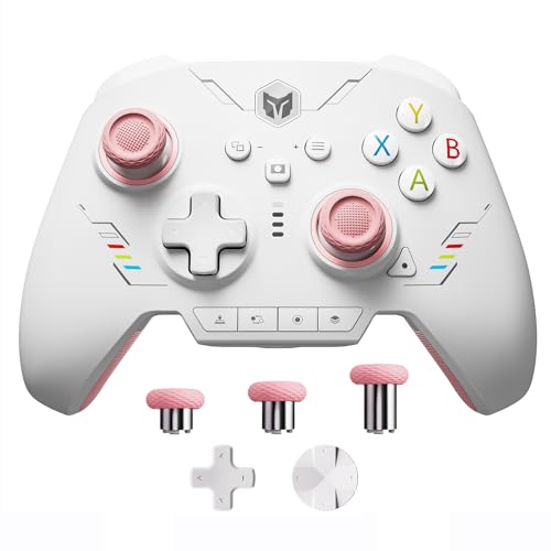 Black Shark PC-Controller, BIGBIG WON Rainbow 2 SE Wireless Controller Motion Control, Hall-Effekt-Trigger, 12-Bit-ADC, 3 Joystick-Sets, 4-Wege- und 8-Wege-D-Pad-Controller für Switch/PC/Android/iOS von Black Shark