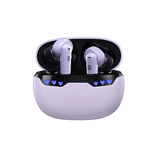 Black Shark Wireless Earbuds with Charging Case, Bluetooth 5.1 Kopfhörer mit Mikrofon für iPhone/Android, Music & Gaming Dual Model, IPX5 Waterproof, Emoji LED Light 24Hrs Playtime In Ear, Purple Black Shark Wireless Earbuds with Charging Case, Bluetooth 5.1 Kopfhörer mit Mikrofon für iPhone/Android, Music & Gaming Dual Model, IPX5 Waterproof, Emoji LED Light 24Hrs Playtime In Ear, Purple von Black Shark