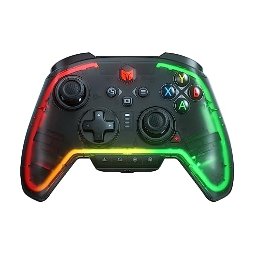 Wireless Controller, BIGBIG WON Rainbow 2 Pro PC Controllers Motion Aiming, Hall Triggers, ALPS Joystick, Custom Button, 3.5mm Audio Gaming Controller for PC Windows/Android/iOS/Switch Controllers von Black Shark