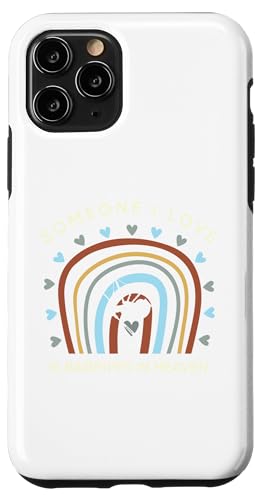 Lustiges T-Shirt mit Aufschrift "someone i love is bagpipes in heaven" Hülle für iPhone 11 Pro von Black Shirt