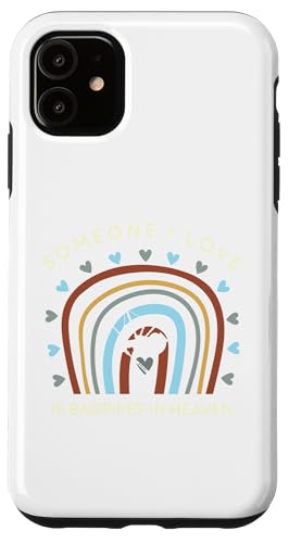 Lustiges T-Shirt mit Aufschrift "someone i love is bagpipes in heaven" Hülle für iPhone 11 von Black Shirt