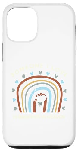 Lustiges T-Shirt mit Aufschrift "someone i love is bagpipes in heaven" Hülle für iPhone 12/12 Pro von Black Shirt