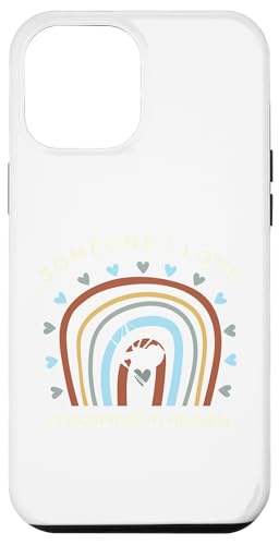 Lustiges T-Shirt mit Aufschrift "someone i love is bagpipes in heaven" Hülle für iPhone 12 Pro Max von Black Shirt