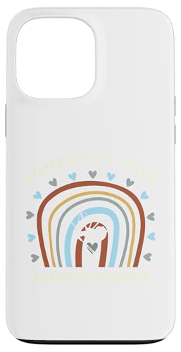 Lustiges T-Shirt mit Aufschrift "someone i love is bagpipes in heaven" Hülle für iPhone 13 Pro Max von Black Shirt