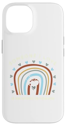 Lustiges T-Shirt mit Aufschrift "someone i love is bagpipes in heaven" Hülle für iPhone 14 von Black Shirt