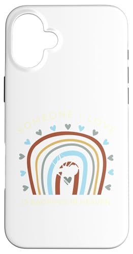 Lustiges T-Shirt mit Aufschrift "someone i love is bagpipes in heaven" Hülle für iPhone 16 Plus von Black Shirt