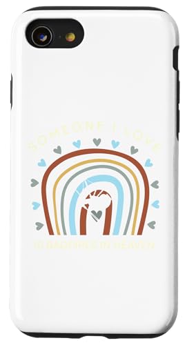 Lustiges T-Shirt mit Aufschrift "someone i love is bagpipes in heaven" Hülle für iPhone SE (2020) / 7 / 8 von Black Shirt