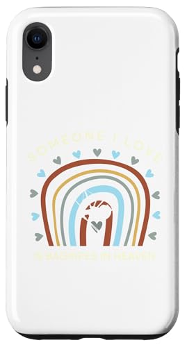 Lustiges T-Shirt mit Aufschrift "someone i love is bagpipes in heaven" Hülle für iPhone XR von Black Shirt