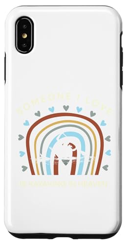 Lustiges T-Shirt mit Aufschrift "someone i love is kayaking in heaven" Hülle für iPhone XS Max von Black Shirt
