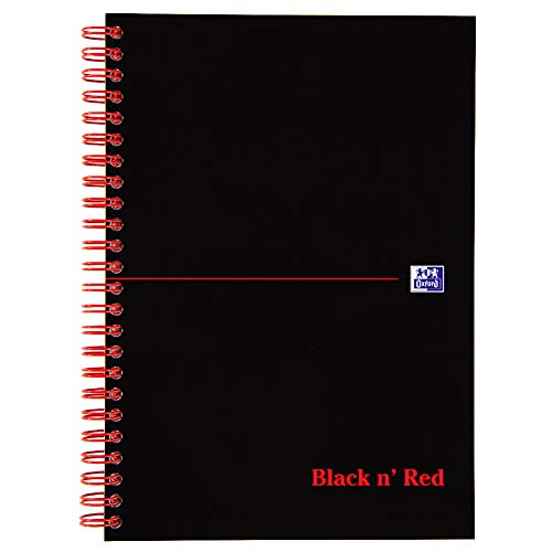 Black n' Red Spiralblock, Hardcover, mit Spiralbindung, A5, schwarz/rot von Black n' Red