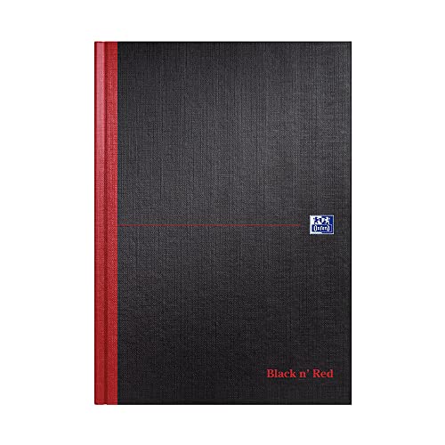 Oxford Black n' Red, Notizbuch A4, Hardcover, gebunden, liniert, schmal, liniert, 192 Seiten, 1 Notizbuch von Black n' Red