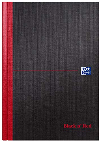 Oxford Black n' Red Notizbuch, A4, fester Einband, Hardcover 1 Stück B5 schwarz/red von Black n' Red