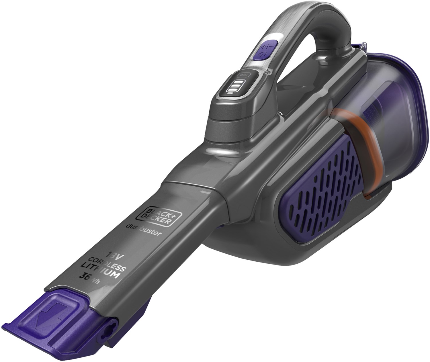 BHHV520BFP Dustbuster Akku-Sauger titanium/silber/violett von Black & Decker