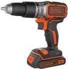 BLACK+DECKER BL188KB - Schlagbohrhammer - schnurlos - 2 Geschwindigkeiten - one-piece - 52 N·m - 2 Akkus - 18 V BLACK+DECKER BL188KB - Schlagbohrhammer - schnurlos - 2 Geschwindigkeiten - one-piece - 52 N·m - 2 Akkus - 18 V von Black & Decker