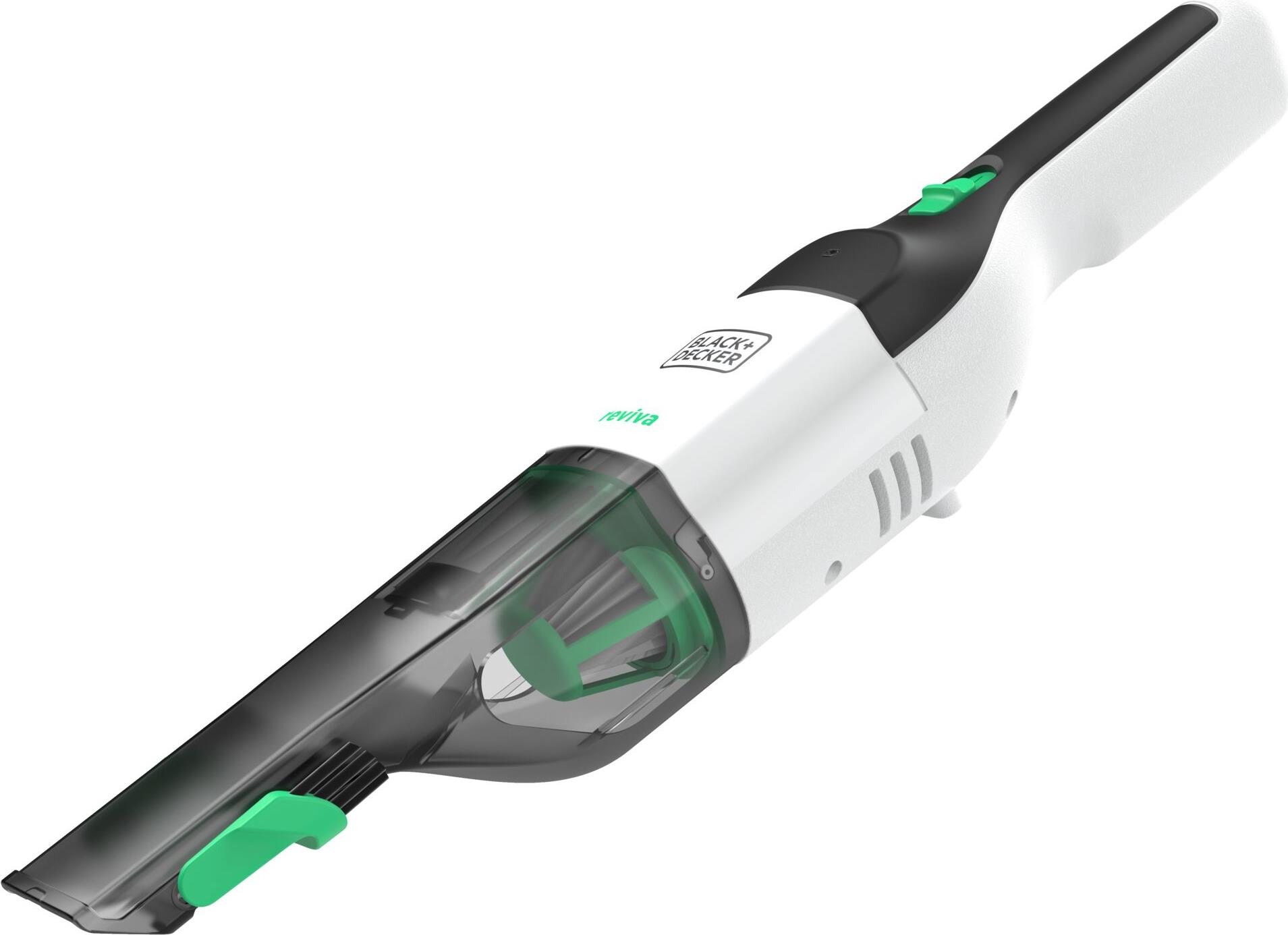 BLACK+DECKER Reviva - Akku-Handstaubsauger (Weiss/Grün) (REVHV 8C QW) von Black & Decker