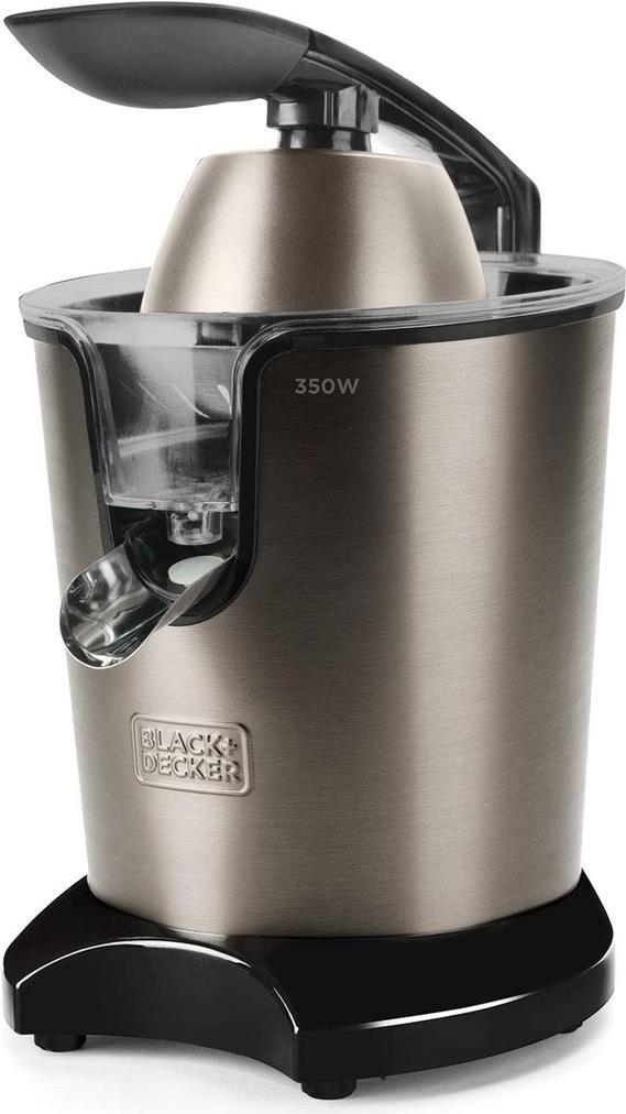 Black+Decker BXCJ350E - Elektrische Saftpresse 350W. Grau (BXCJ350E) von Black & Decker