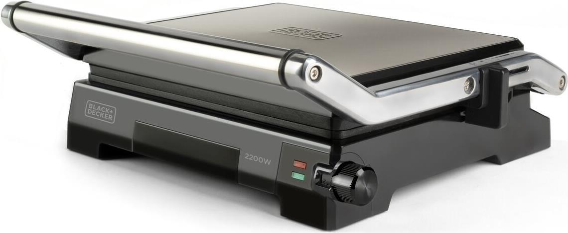 Black+Decker BXGF2200E Grill, 2000, Edelstahl (BXGR2200E) von Black & Decker