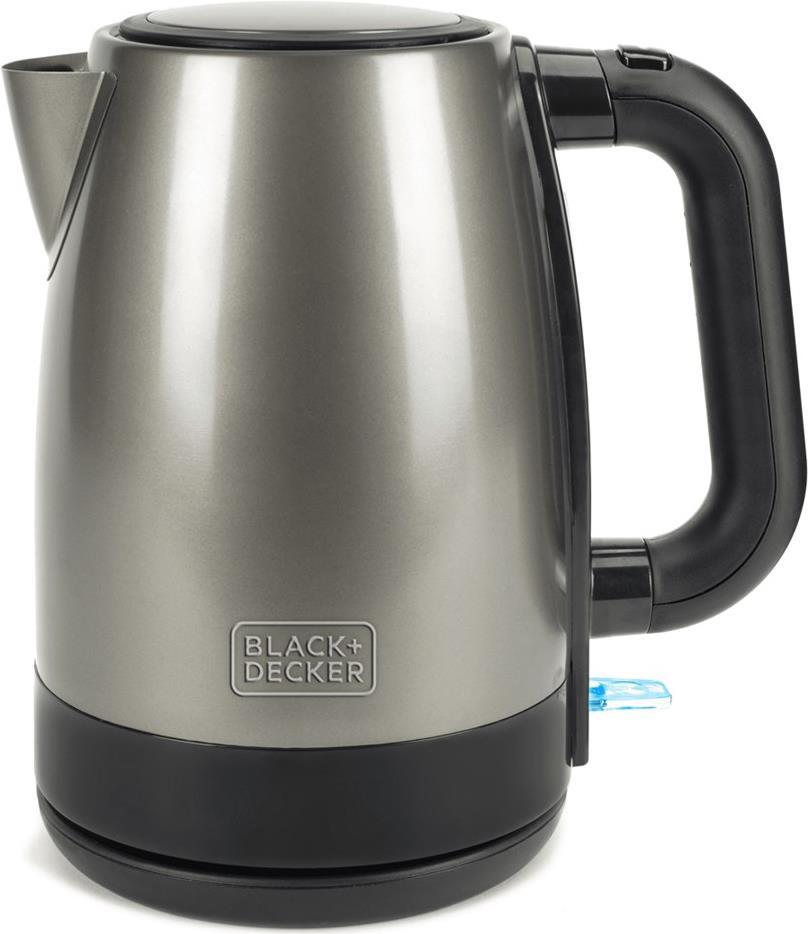 Black+Decker BXKE2201E Wasserkocher, 2200, Stainless Steel, edelstahl (BXKE2201E) von Black & Decker