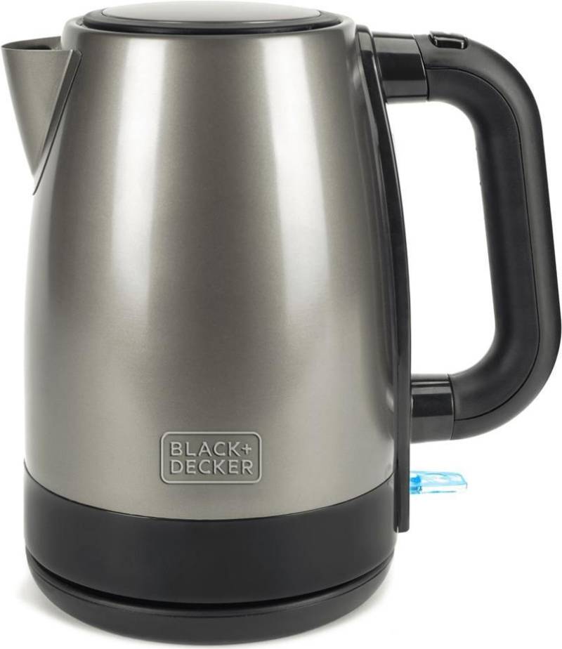 Black+Decker BXKE2201E Wasserkocher, 2200, Stainless Steel, edelstahl (BXKE2201E) von Black & Decker