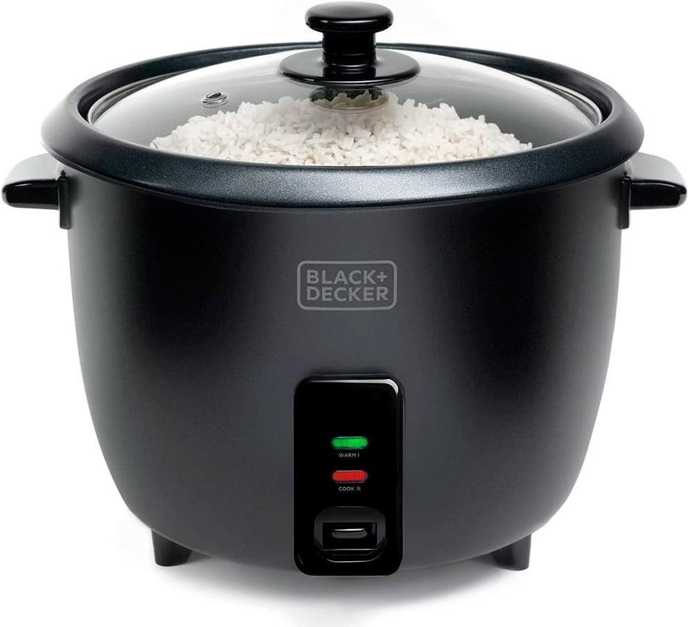 Black+Decker BXRC1800E - Reiskocher. 700W. 1,8 Liter, Weiß (BXRC1800E) von Black & Decker