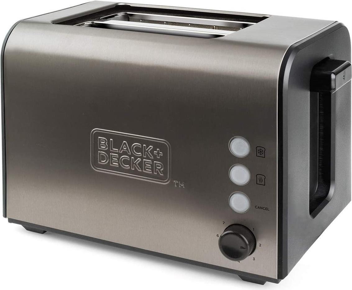 Black+Decker ES9600060B BXTO900E Toaster, 900, Edelstahl, Grau (BXTO900E) von Black & Decker