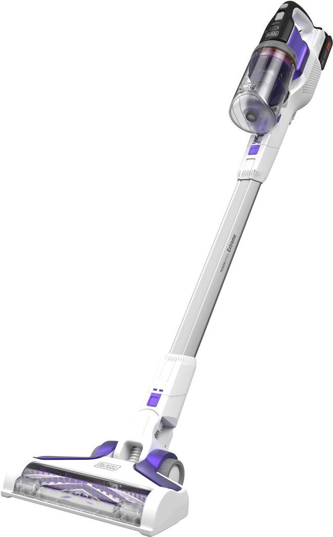 Black & Decker BHFEV1825CP Stabstaubsauger/Elektrischer Besen 2-in-1-Stabstaubsauger Akku Trocken Beutellos Weiß 2,5 Ah (BHFEV1825CP-QW) von Black & Decker