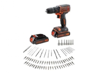 Black & Decker BLACK+DECKER BDCDC18BAFC-QW Perceuse-visseuse sans fil, 18 V, Noir/orange von Black & Decker