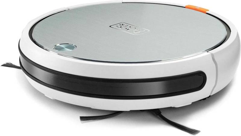 Black & Decker BXRV500E Roboter-Staubsauger Beutellos Schwarz - Edelstahl - Weiß (BXRV500E) von Black & Decker