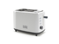 Black & Decker BXTO820E, 2 Scheibe(n), Weiß, Kunststoff, Tasten, Niveau, Drehregler, 820 W, 220 - 240 V von Black & Decker