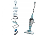 Black & Decker BHSM166DSM, Aufrechter Dampfreiniger, 0,5 l, Aqua-Farbe, Weiß, Tasten, Drehregler, Fixed, 6 m von Black & Decker