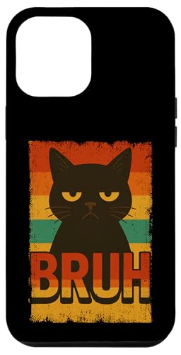 Lustige Bruh schwarze Katze Vintage Retro Mama Papa Kinder Hülle für iPhone 12 Pro Max Lustige Bruh schwarze Katze Vintage Retro Mama Papa Kinder Hülle für iPhone 12 Pro Max von BlackCatAxis1