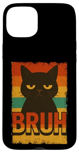 Lustige Bruh schwarze Katze Vintage Retro Mama Papa Kinder Hülle für iPhone 15 Plus Lustige Bruh schwarze Katze Vintage Retro Mama Papa Kinder Hülle für iPhone 15 Plus von BlackCatAxis1