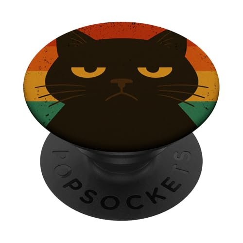 Lustige Bruh schwarze Katze Vintage Retro Mama Papa Kinder PopSockets Klebender PopGrip Lustige Bruh schwarze Katze Vintage Retro Mama Papa Kinder PopSockets Klebender PopGrip von BlackCatAxis1