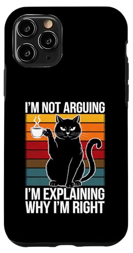 Lustige schwarze Katze I'm not arguing I'm Explaining Mom Dad Hülle für iPhone 11 Pro Lustige schwarze Katze I'm not arguing I'm Explaining Mom Dad Hülle für iPhone 11 Pro von BlackCatAxis1