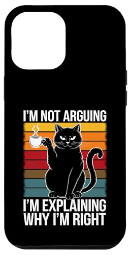 Lustige schwarze Katze I'm not arguing I'm Explaining Mom Dad Hülle für iPhone 12 Pro Max Lustige schwarze Katze I'm not arguing I'm Explaining Mom Dad Hülle für iPhone 12 Pro Max von BlackCatAxis1