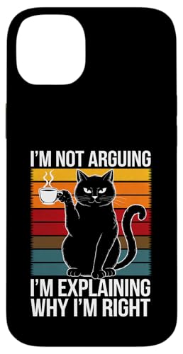 Lustige schwarze Katze I'm not arguing I'm Explaining Mom Dad Hülle für iPhone 14 Plus Lustige schwarze Katze I'm not arguing I'm Explaining Mom Dad Hülle für iPhone 14 Plus von BlackCatAxis1