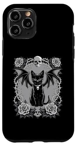 Schwarze Katze, Gothic, Kätzchen, Halloween, Totenköpfe, Rose, Mutter, Papa Hülle für iPhone 11 Pro Schwarze Katze, Gothic, Kätzchen, Halloween, Totenköpfe, Rose, Mutter, Papa Hülle für iPhone 11 Pro von BlackCatAxis1