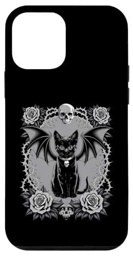Schwarze Katze, Gothic, Kätzchen, Halloween, Totenköpfe, Rose, Mutter, Papa Hülle für iPhone 12 mini Schwarze Katze, Gothic, Kätzchen, Halloween, Totenköpfe, Rose, Mutter, Papa Hülle für iPhone 12 mini von BlackCatAxis1