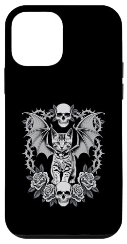 Schwarze Katze, Gothic, Kätzchen, Halloween, Totenköpfe, Rose, Mutter, Papa Hülle für iPhone 12 mini Schwarze Katze, Gothic, Kätzchen, Halloween, Totenköpfe, Rose, Mutter, Papa Hülle für iPhone 12 mini von BlackCatAxis1