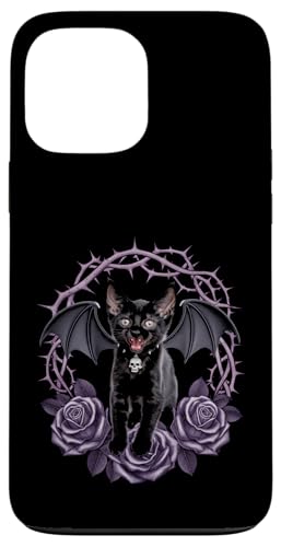 Schwarze Katze, Gothic, Kätzchen, Halloween, Totenköpfe, Rose, Mutter, Papa Hülle für iPhone 13 Pro Max Schwarze Katze, Gothic, Kätzchen, Halloween, Totenköpfe, Rose, Mutter, Papa Hülle für iPhone 13 Pro Max von BlackCatAxis1