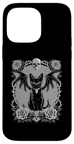 Schwarze Katze, Gothic, Kätzchen, Halloween, Totenköpfe, Rose, Mutter, Papa Hülle für iPhone 14 Pro Max Schwarze Katze, Gothic, Kätzchen, Halloween, Totenköpfe, Rose, Mutter, Papa Hülle für iPhone 14 Pro Max von BlackCatAxis1