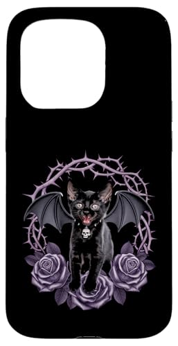 Schwarze Katze, Gothic, Kätzchen, Halloween, Totenköpfe, Rose, Mutter, Papa Hülle für iPhone 15 Pro Schwarze Katze, Gothic, Kätzchen, Halloween, Totenköpfe, Rose, Mutter, Papa Hülle für iPhone 15 Pro von BlackCatAxis1